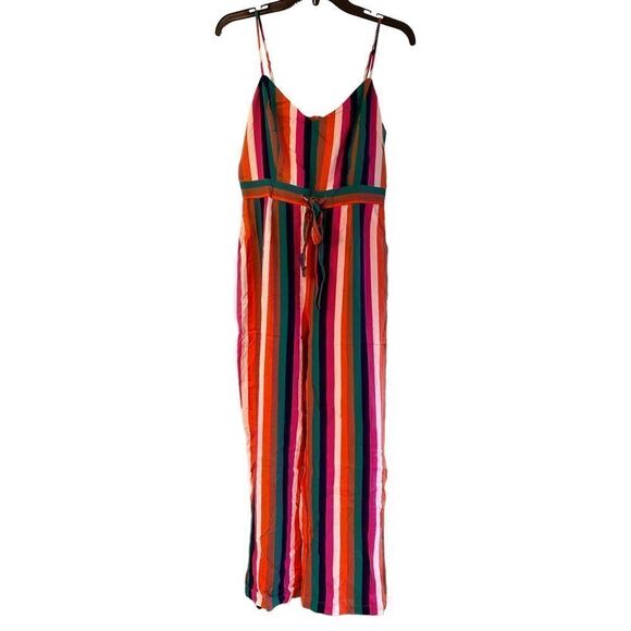 BB DAKOTA multi stripe tie waist no fabric content possible rayon BK103657 - Picture 1 of 4